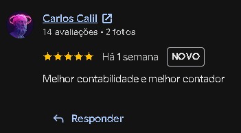Avaliação de cliente no Google